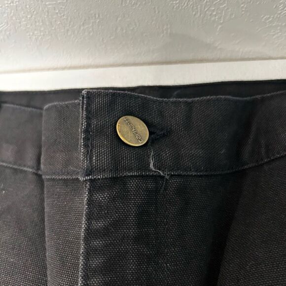 Carhartt Black Work Shorts | Size 38 (Altered from 40) | Rugged Canvas Carpenter - Picture 13 of 15